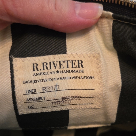 Stylish Green Patterned R. Riveter Tote Bag - Picture 10 of 10